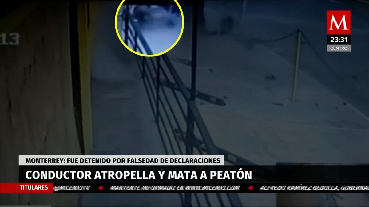 Detienen a presunto responsable de matar a peatón en choque en Mitras