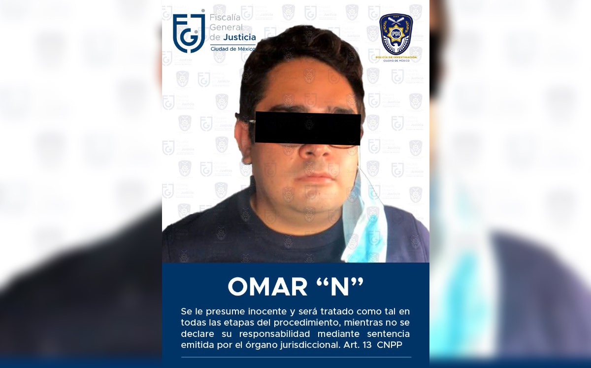 El hombre fue aprehendido por la probable comisión de los delitos de homicidio culposo y lesiones culposas, ambos agravados. (FGJCDMX)