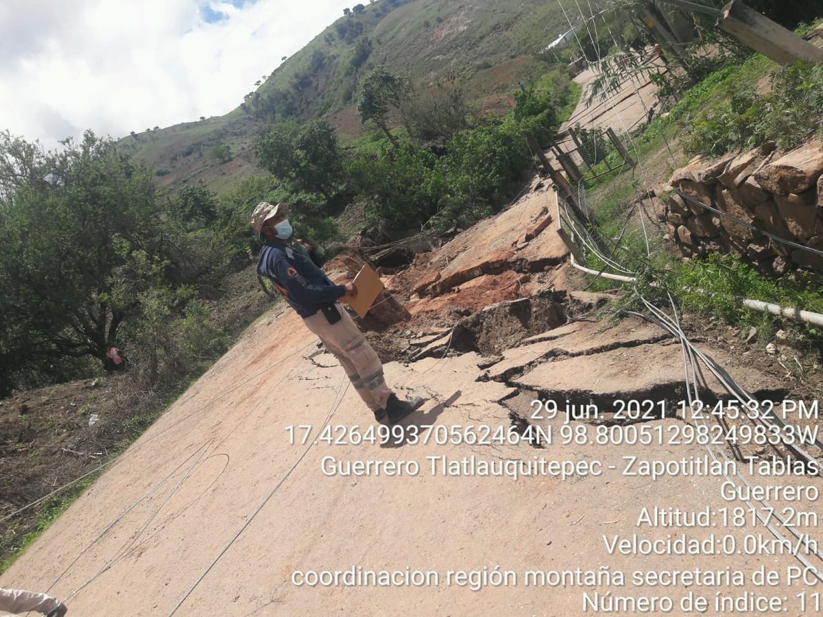 Las lluvias dejaron afectaciones en diferentes partes del estado. (PC Guerrero)