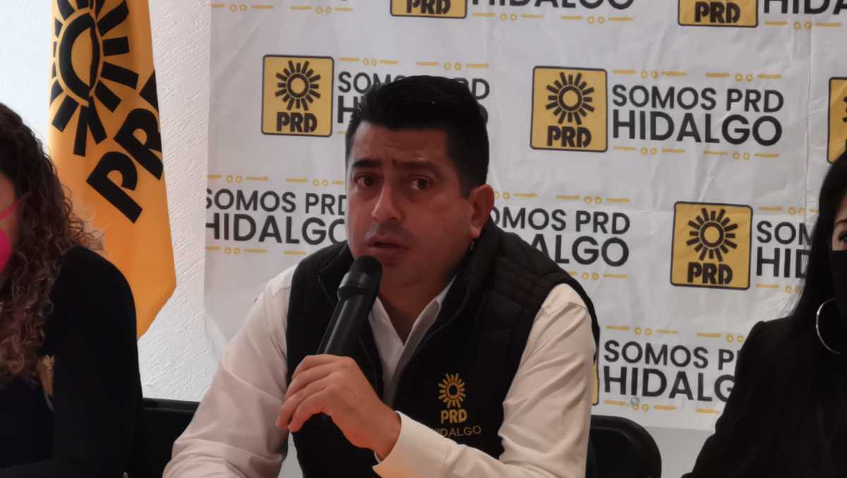 Ricardo Gómez Moreno, presidente del PRD en Hidalgo. (Teodoro Santos)