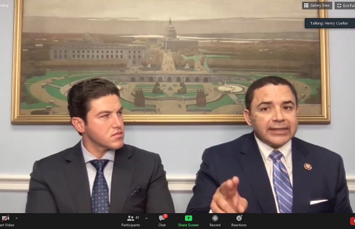Samuel García y Henry Cuellar. Foto: Especial.