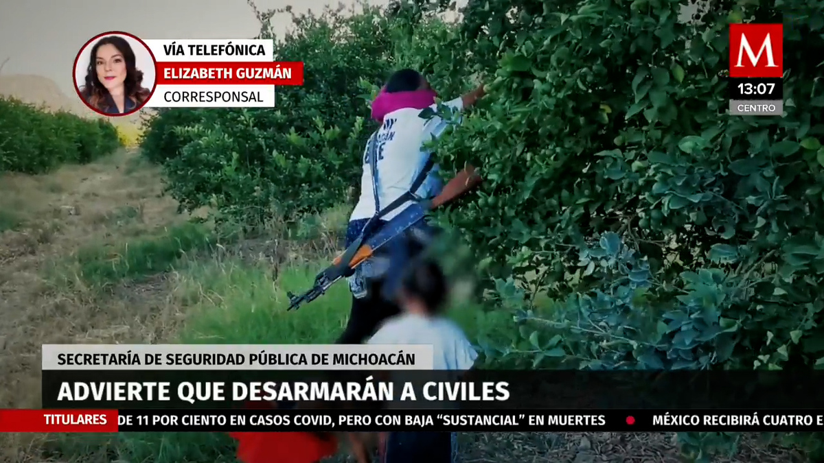 Secretaría de seguridad pública desarmará a civiles en Michoacán
