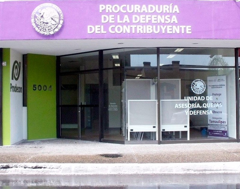 Oficina de Prodecon en Tampico, Tamaulipas.