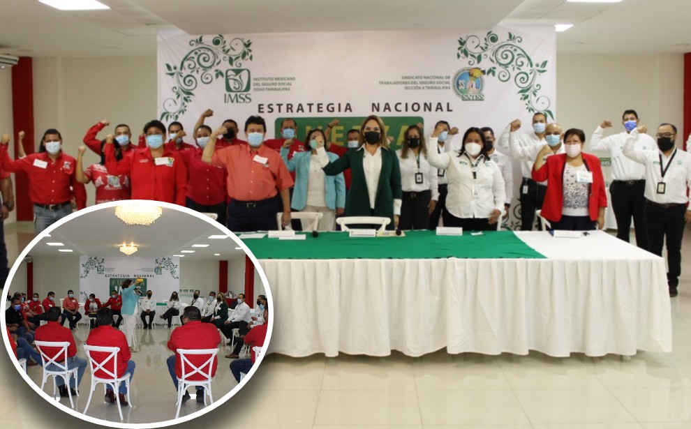 Presentan IMSS y Sindicato Fuerza IMSS, estrategia para fortalecer salud emocional del personal (Cortesía)