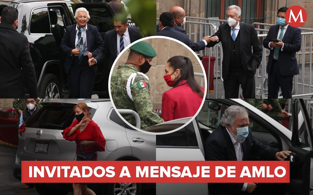 Así llegaron los invitados al mensaje de AMLO