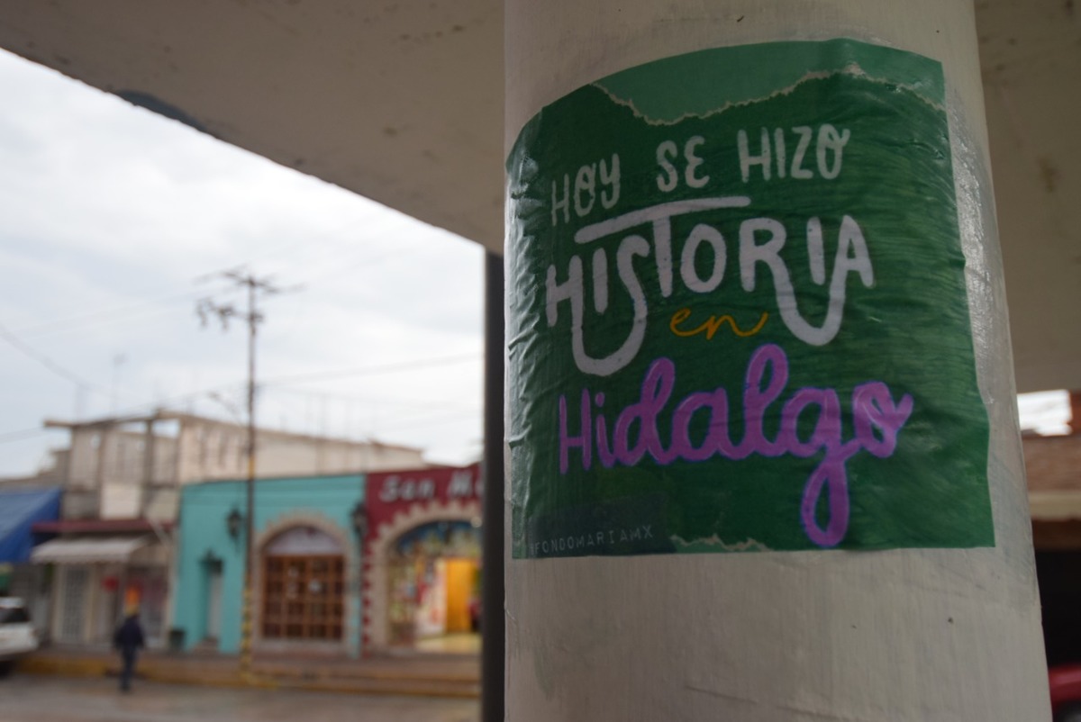 Celebración por la despenalización del aborto en Atotonilco de Tula. (Francisco Villeda)