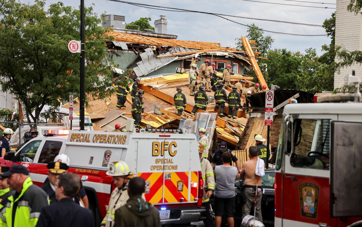 Edificio en construcción colapsa en Washington D.C. / Fotografía: Reuters.