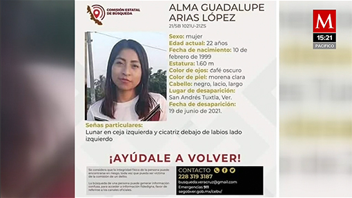 Hallan sin vida a estudiante desaparecida en Veracruz