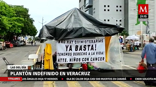 Realizan plantón por falta de medicamentos en Veracruz