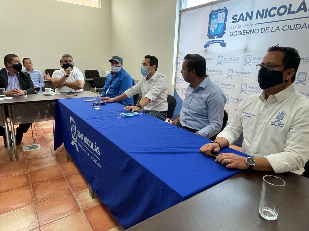 San Nicolás y Santa Catarina: alcaldes analizan proyectos de movilidad Foto: Especial