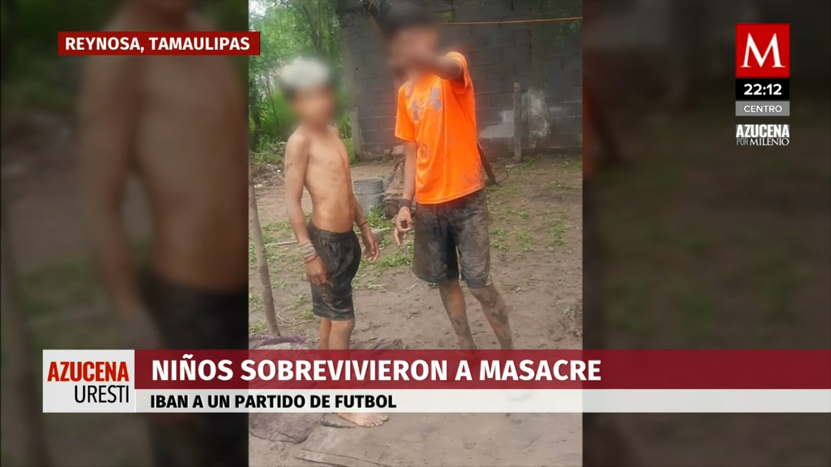 Sergio de 13 años y Ronaldo de 10 sobrevivieron a la masacre de Reynosa