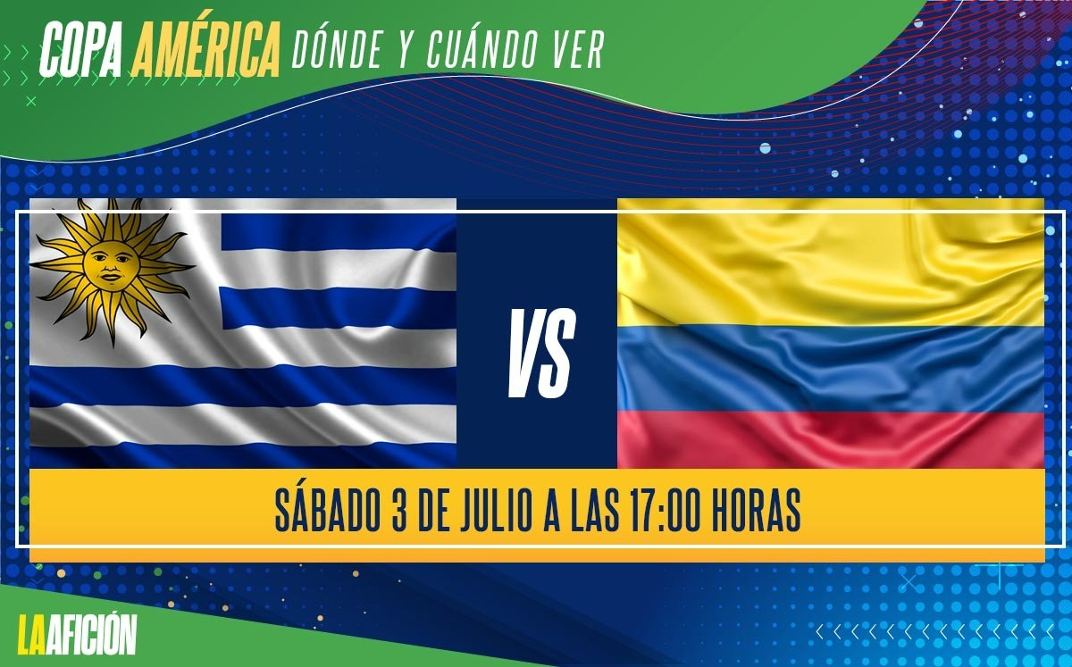 Horario y dónde ver el Uruguay vs Colombia, de cuartos de final de la Copa América
