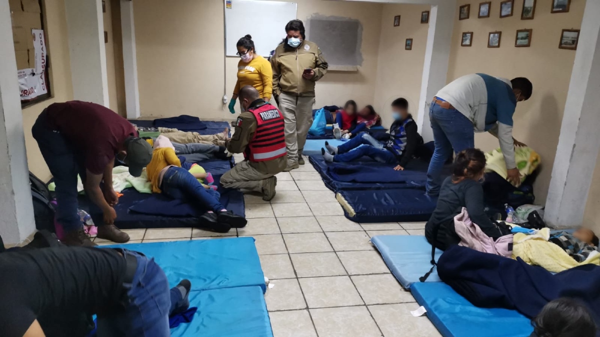 Les aplicaron incluso pruebas rápidas de covid-19.