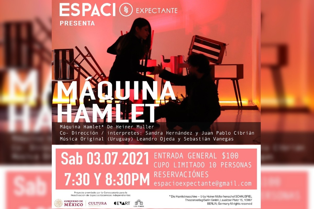 Llega ‘’Máquina Hamlet’’ al Espacio Expectante. Foto: Especial