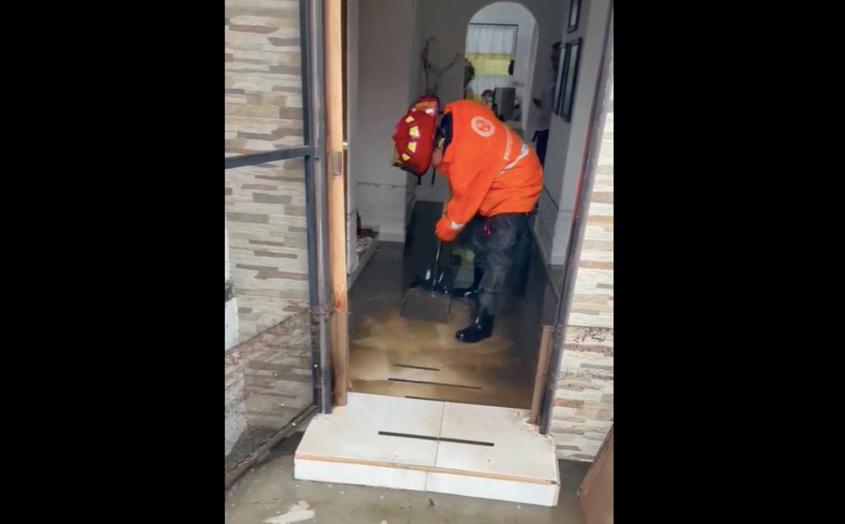 Casas inundadas en Naucalpan
