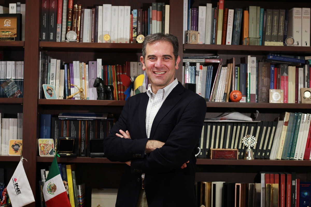 Lorenzo Córdova, consejero presiente de INE. (Rodrigo del Río)