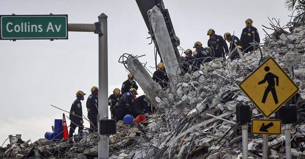 El derrumbe del edificio en Miami sigue sumando victimas desde el pasado 24 de junio. (AP)