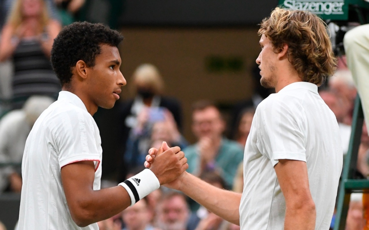 Félix Auger-Aliassime y Alexander Zverev (EFE)