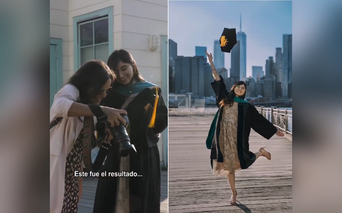 Las fotos se tomaron cerca del Puente de Brooklyn, en EU. (Capturas de video IG: @lizpinto10)