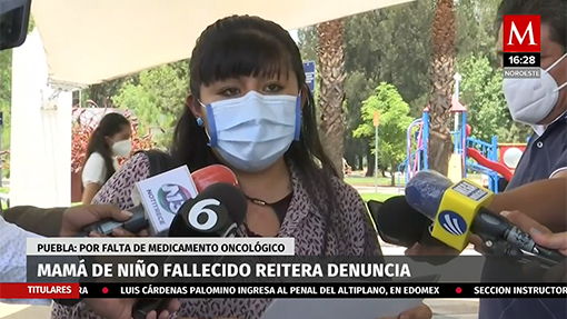 Puebla: Madre de niño fallecido por cáncer reitera denuncia