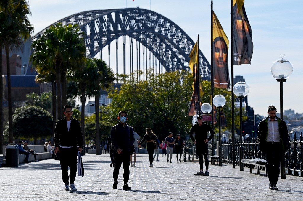 Australia ha tenido un repunte de la pandemia debido a la variante Delta del covid-19. (AFP)