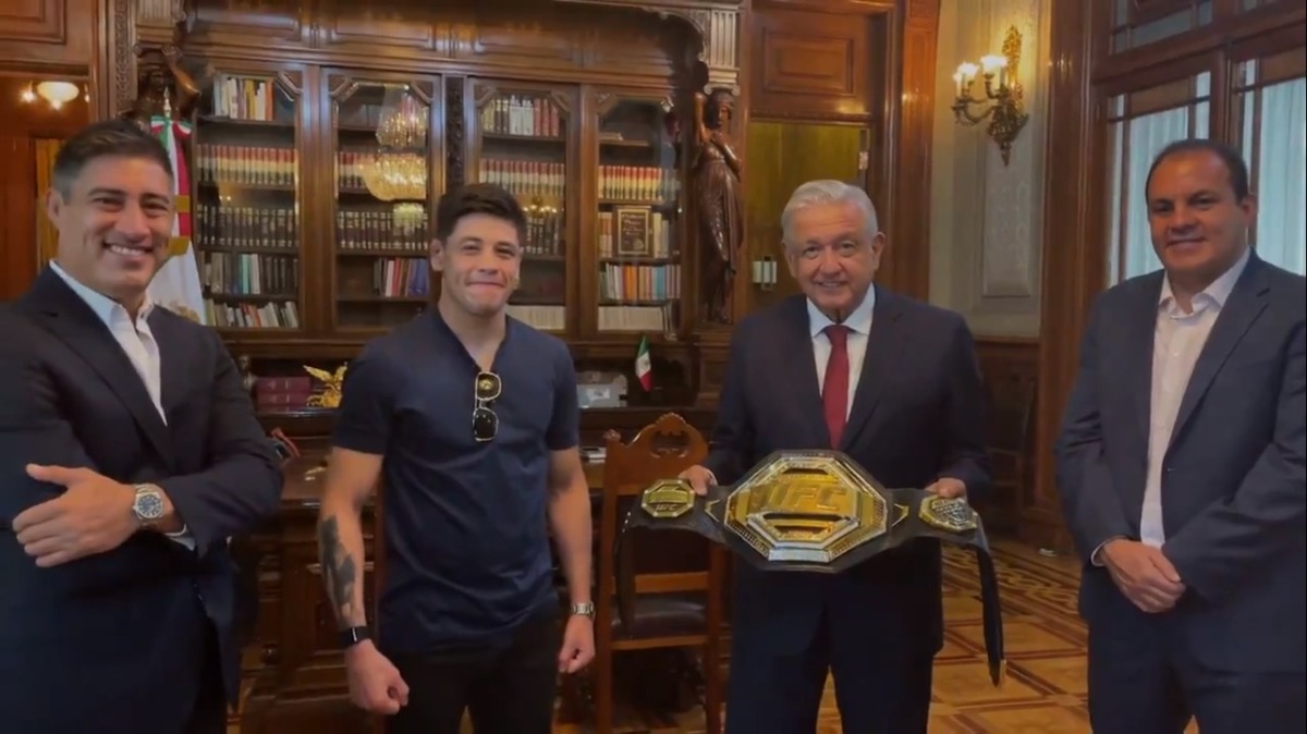 Brandon Moreno se reunió con el Presidente (Cortesía)