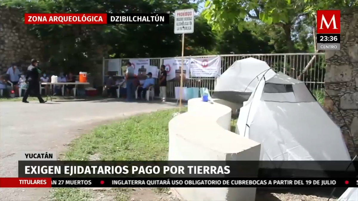 Campesinos bloquean las oficinas del Centro INAH Yucatán