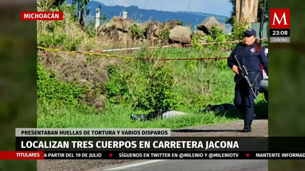 Hallan tres ejecutados a la orilla de la carretera Jacona-Jiquilpan