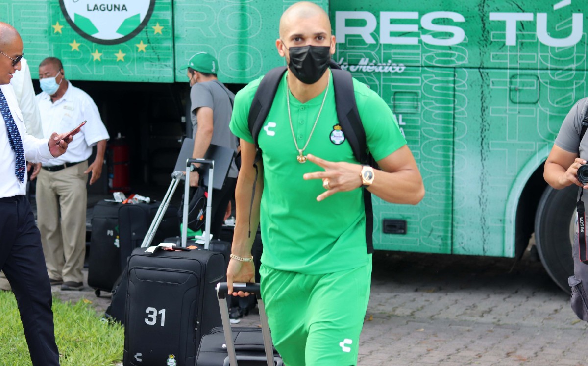Matheus Dória, defensa central de Santos Laguna. (@ClubSantos)