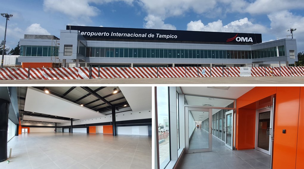 Aeropuerto de Tampico y sus remodelaciones. (Foto. Grupo OMA)