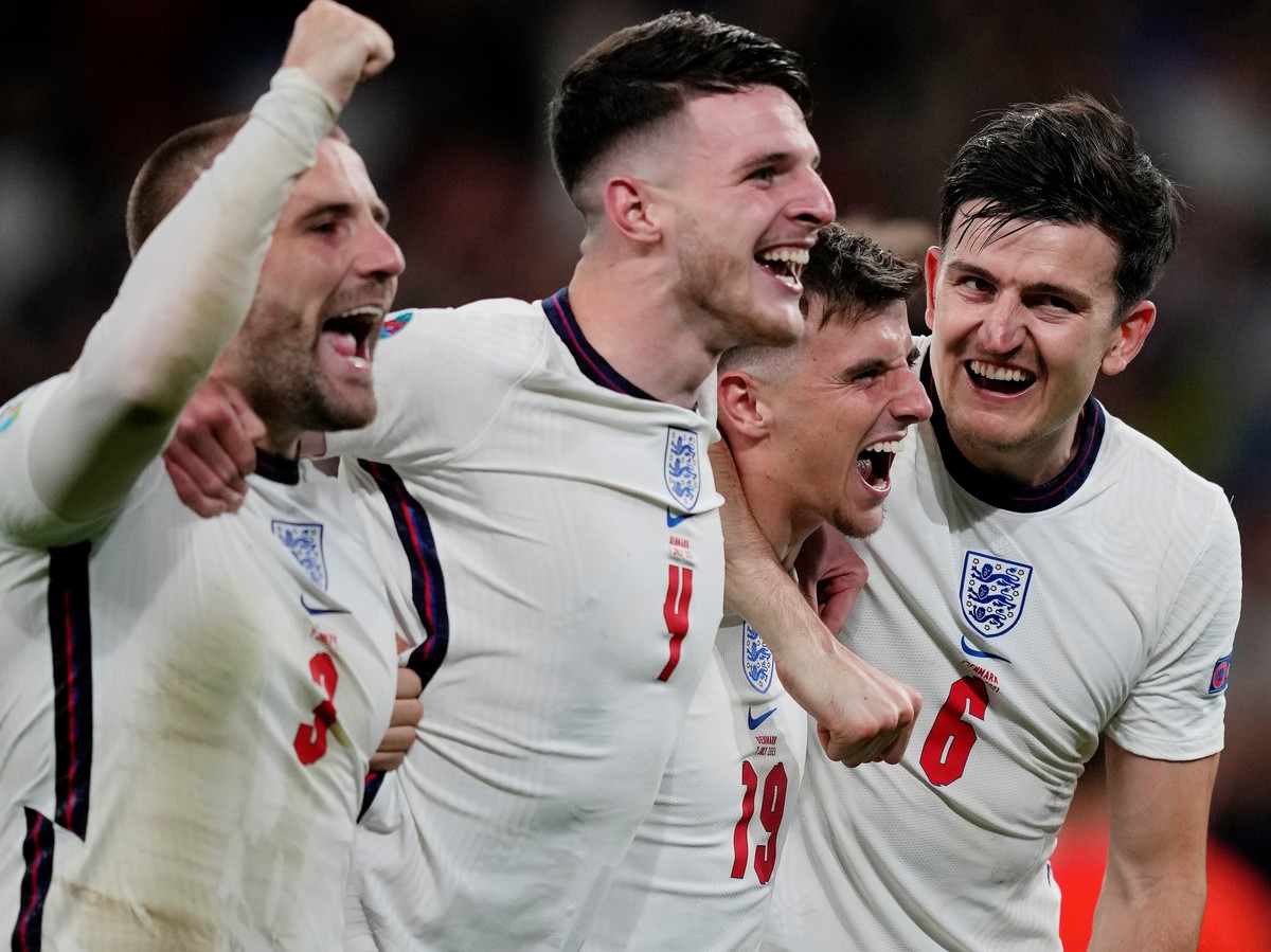 Inglaterra festeja su pase a la final de la Eurocopa (Reuters)