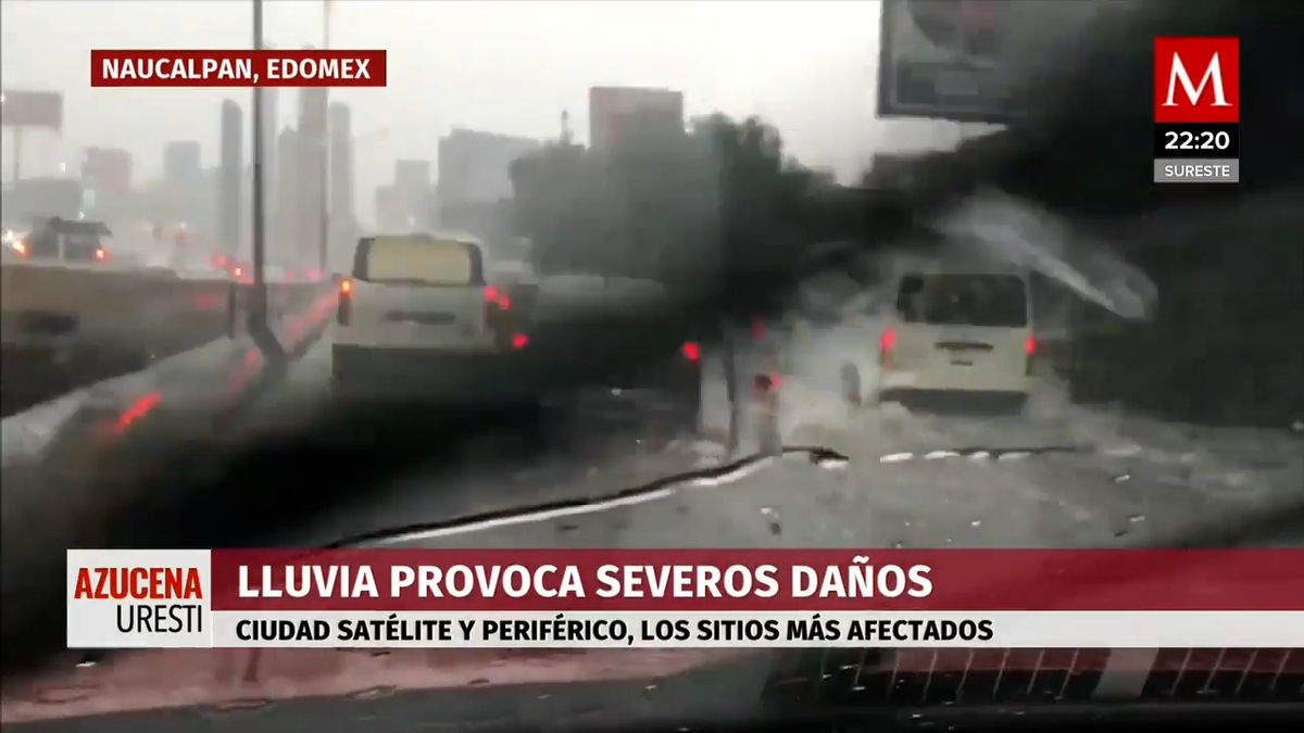 Naucalpan: Fuertes lluvias y severos daños hoy de 6 julio | Video