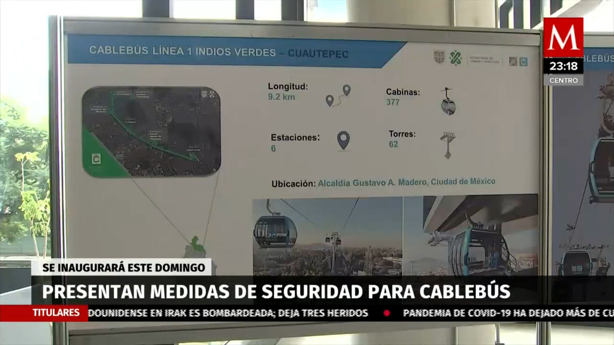 Cablebús CdMx. Semovi presenta medidas de seguridad de Línea-1