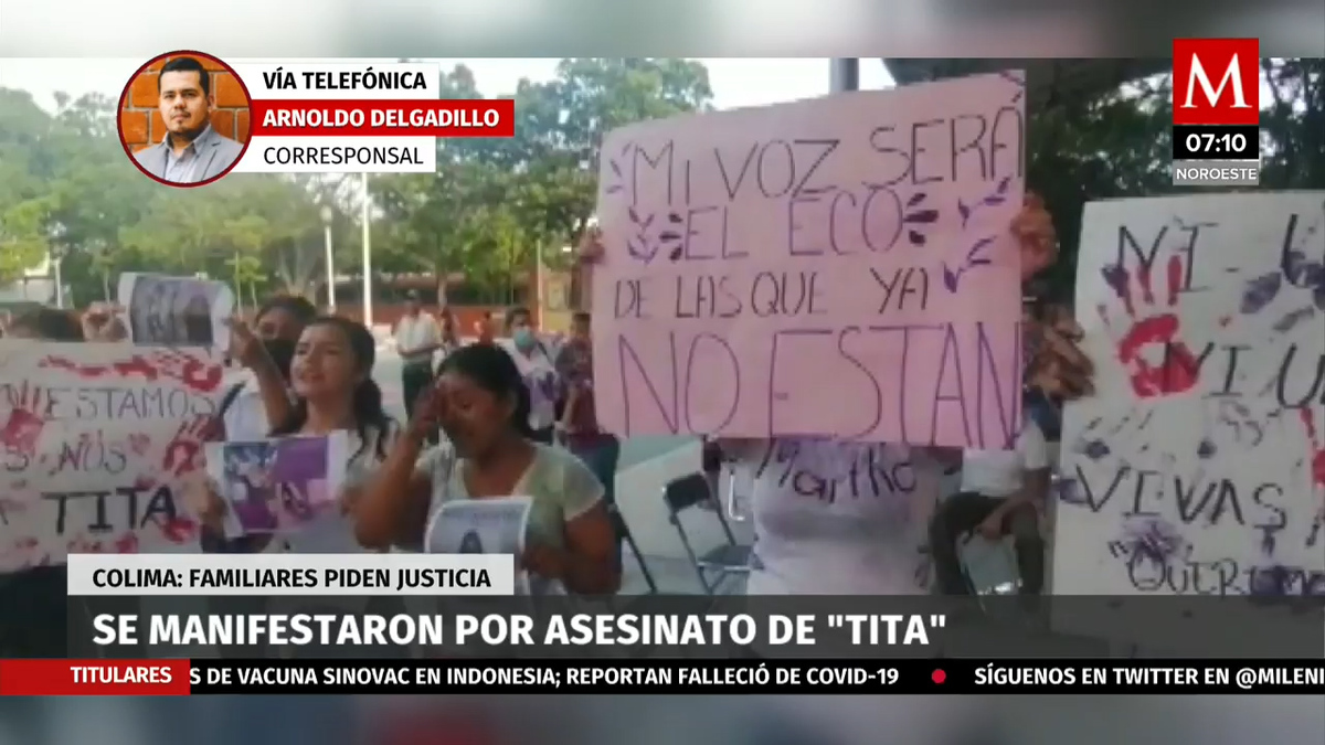 En Colima, se manifestaron por asesinato de "Tita"