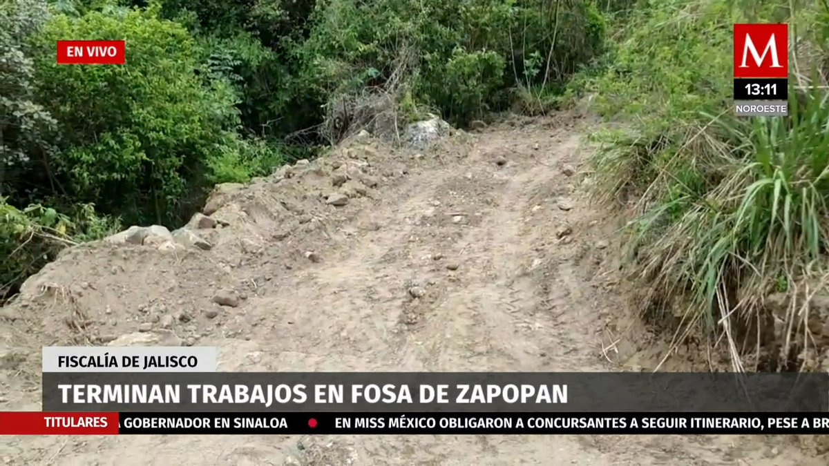 Terminan trabajos en fosa de Zapopan, Jalisco