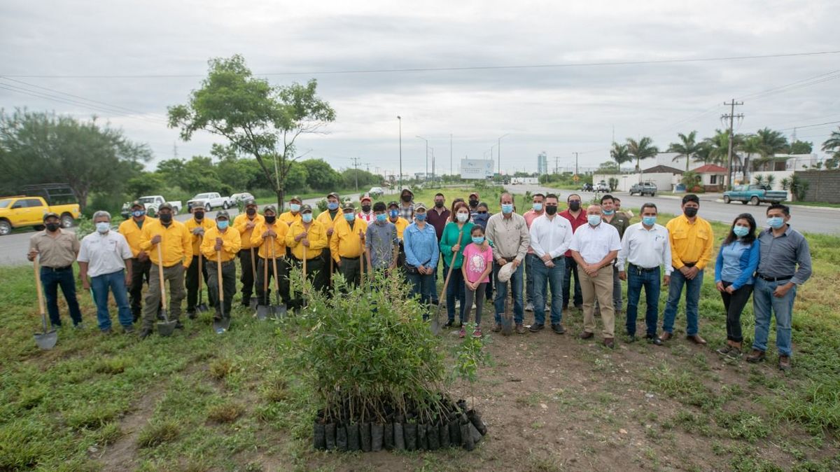 Ciudad Victoria realizó una reforestación por el Día del Árbol.