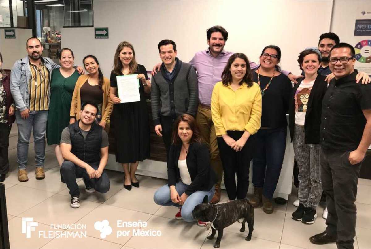 Fundación Fleishman apoya la educación en alianza con "Enseña por México". (Cortesía)