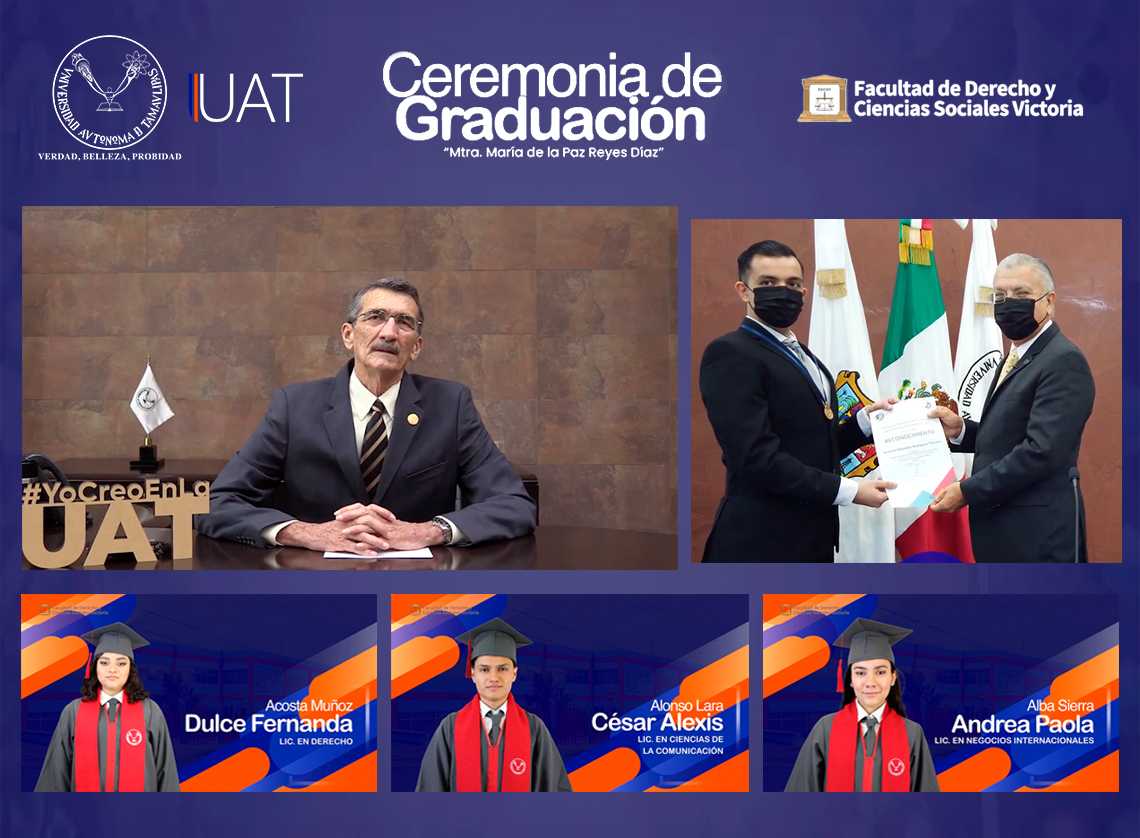 La graduación se realizó mediante una  ceremonia virtual encabezada por el rector. (Cortesía)