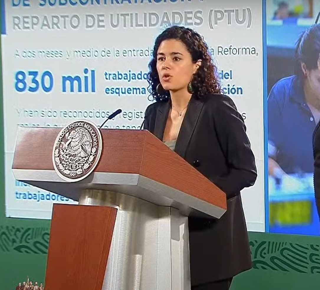 Luisa María Alcalde, secretaria del Trabajo| Foto: Especial.