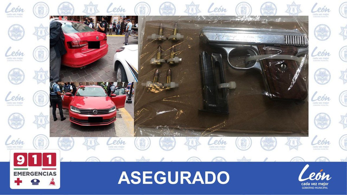Pareja de adultos mayores en León amenaza con pistola tras accidente