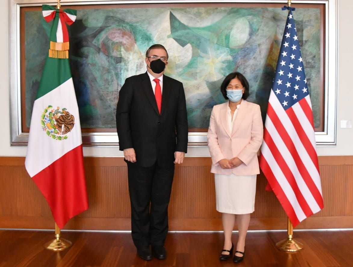 La representante comercial de Estados Unidos, Katherine Tai, se reunió ayer con el Secretario de Relaciones Exteriores, Marcelo Ebrard| Foto: SRE_mx