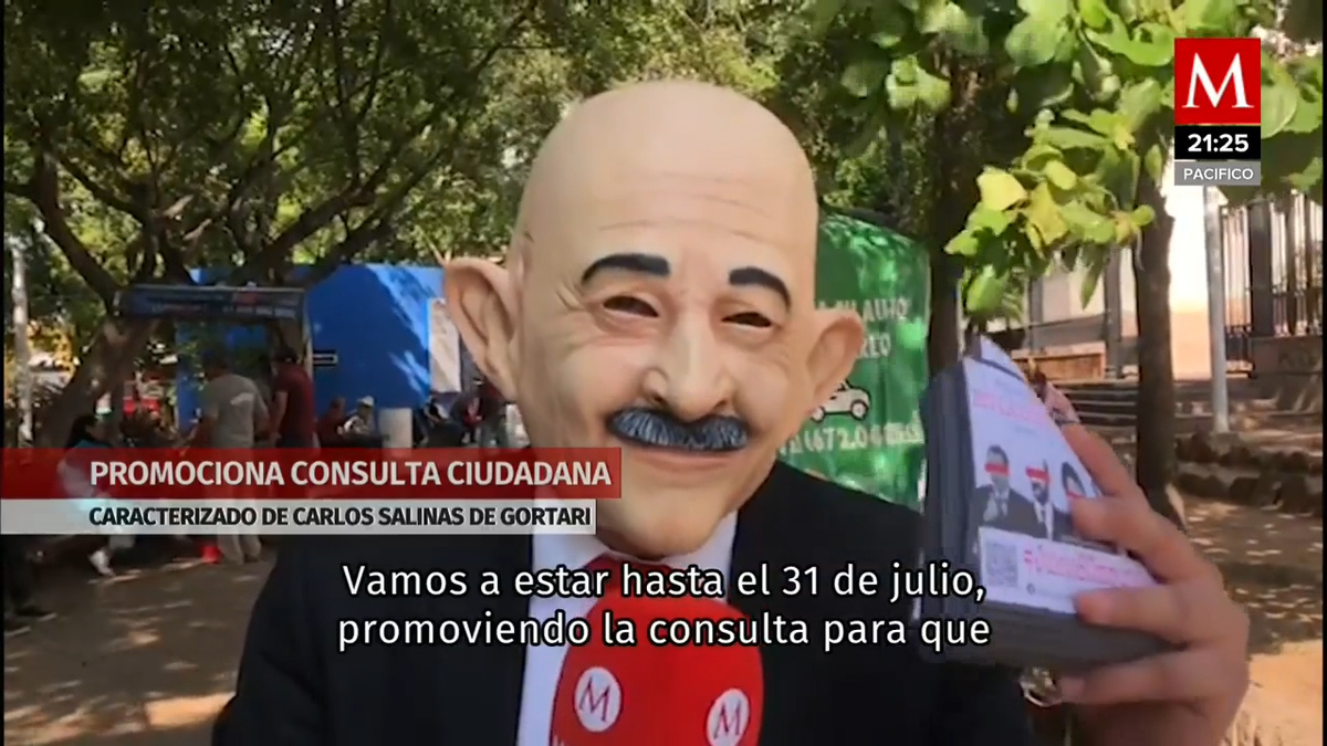 Botarga de Carlos Salinas promociona consulta ciudadana en Culiacan