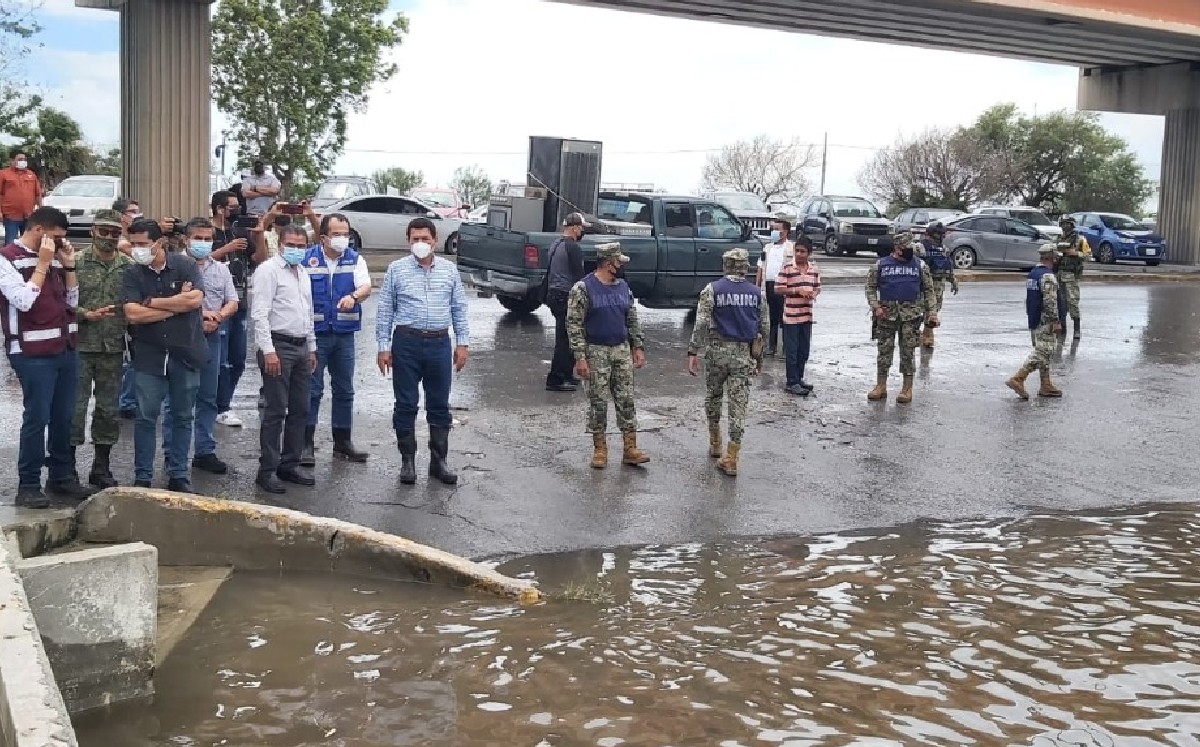 Inundaciones en Matamoros. (Cortesía)