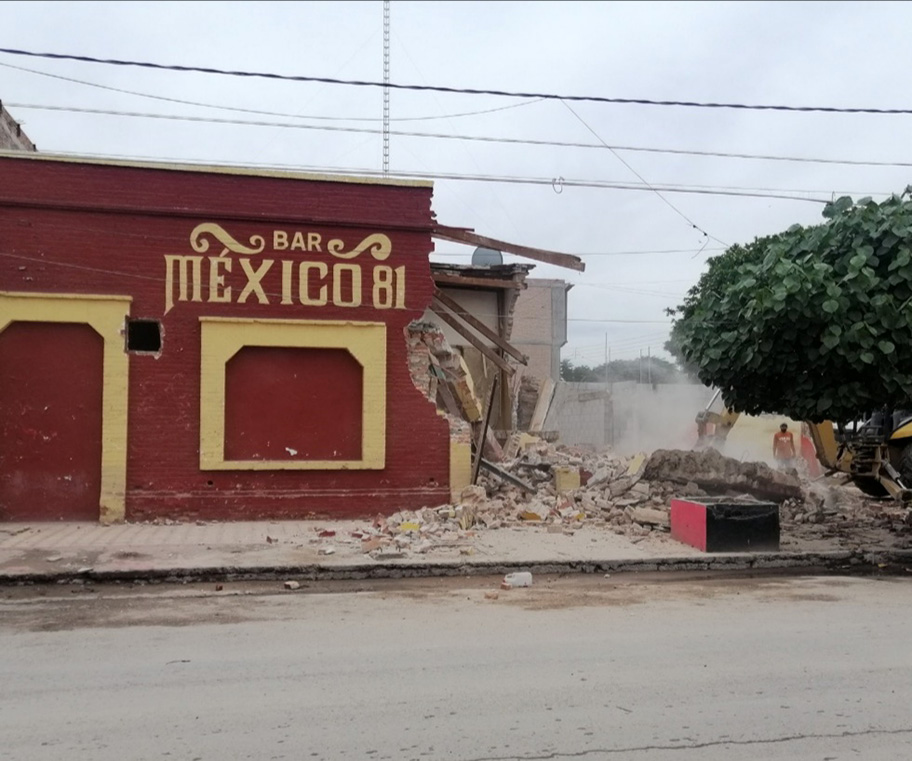 El Bar “México 81”, uno de los de mayor tradición cerró y fue demolido. (Adriana Magallanes)