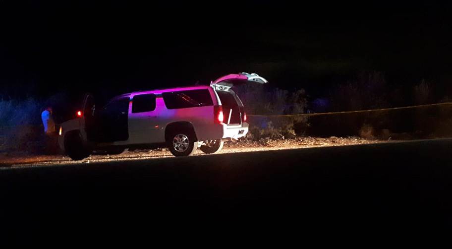 El cuerpo del motociclista quedó tendido entre lo matorrales. (Notivox Digital)