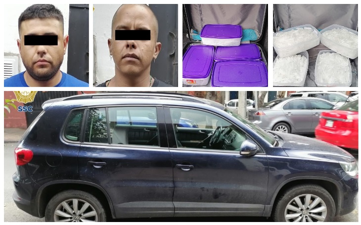 Los hombres estaban en una camioneta con placas de Puebla. (Especial)