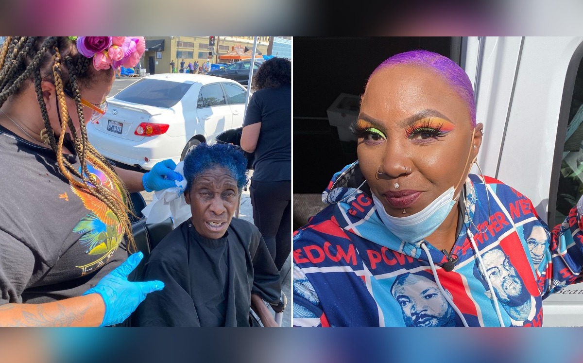 Shirley Raines (derecha) dirige esta organización que trabaja en las calles de Skid Row, California. (Instagram @beauty2thestreetz)