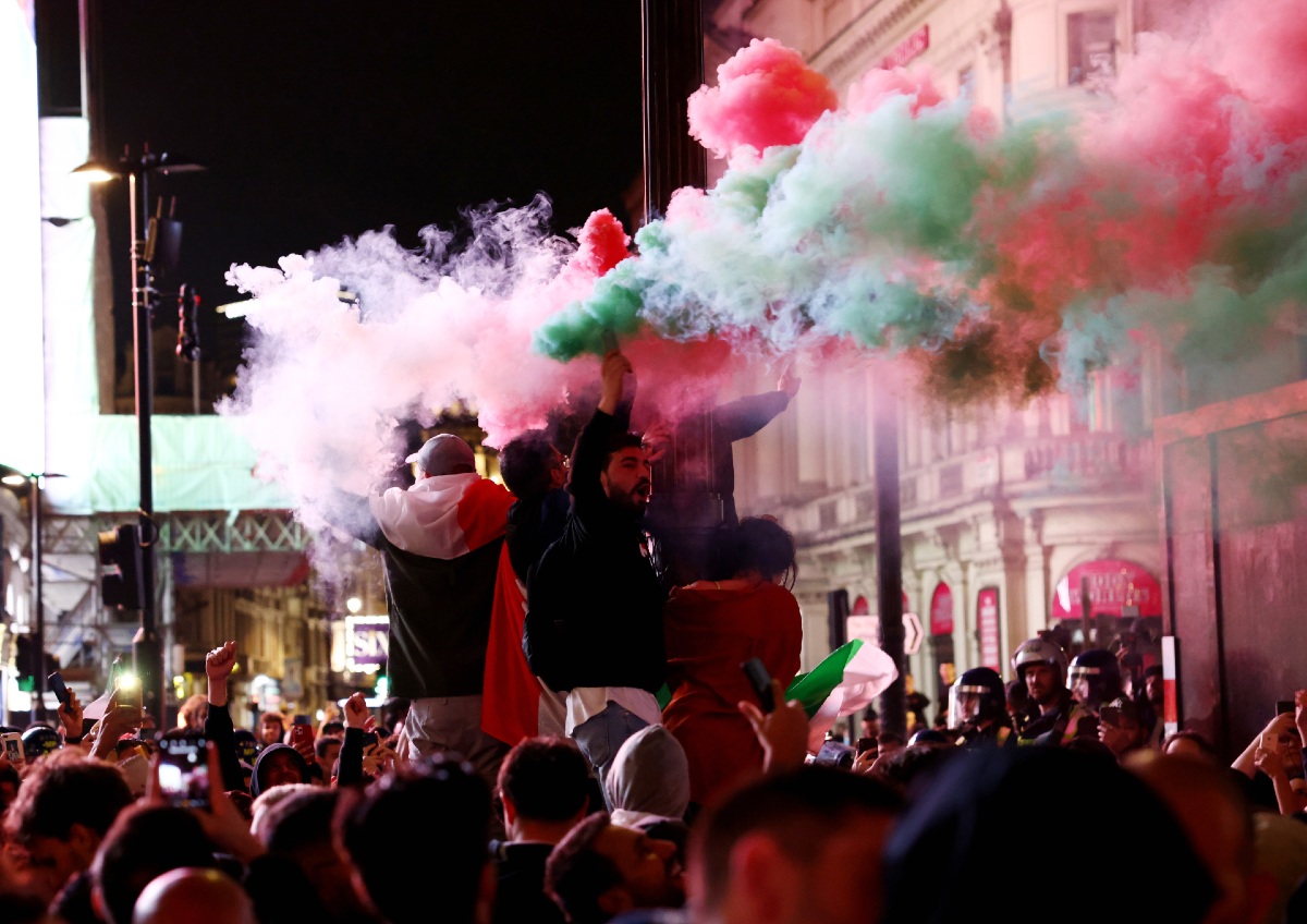 Celebraciones en Italia tras ganar la Eurocopa (Reuters)