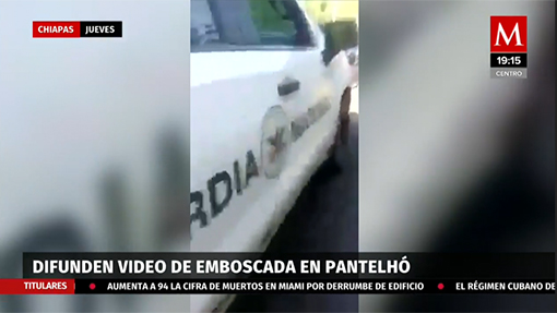 Difunden video de emboscada en Pantelhó