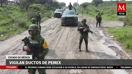 En Edomex, el ejercito continua patrullajes contra Huachicoleo